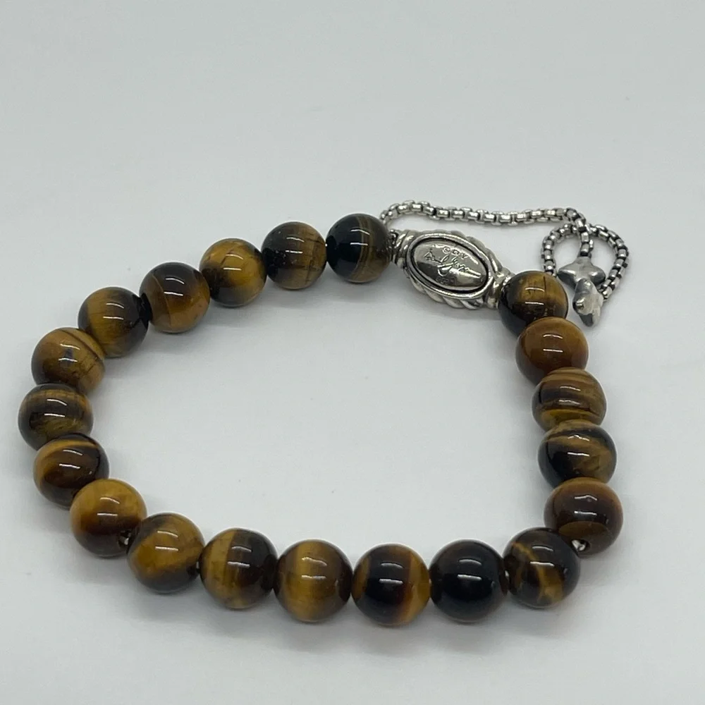 David Yurman Spiritual Beads Bracelet, Tiger’s Eye - Picture 1 of 8
